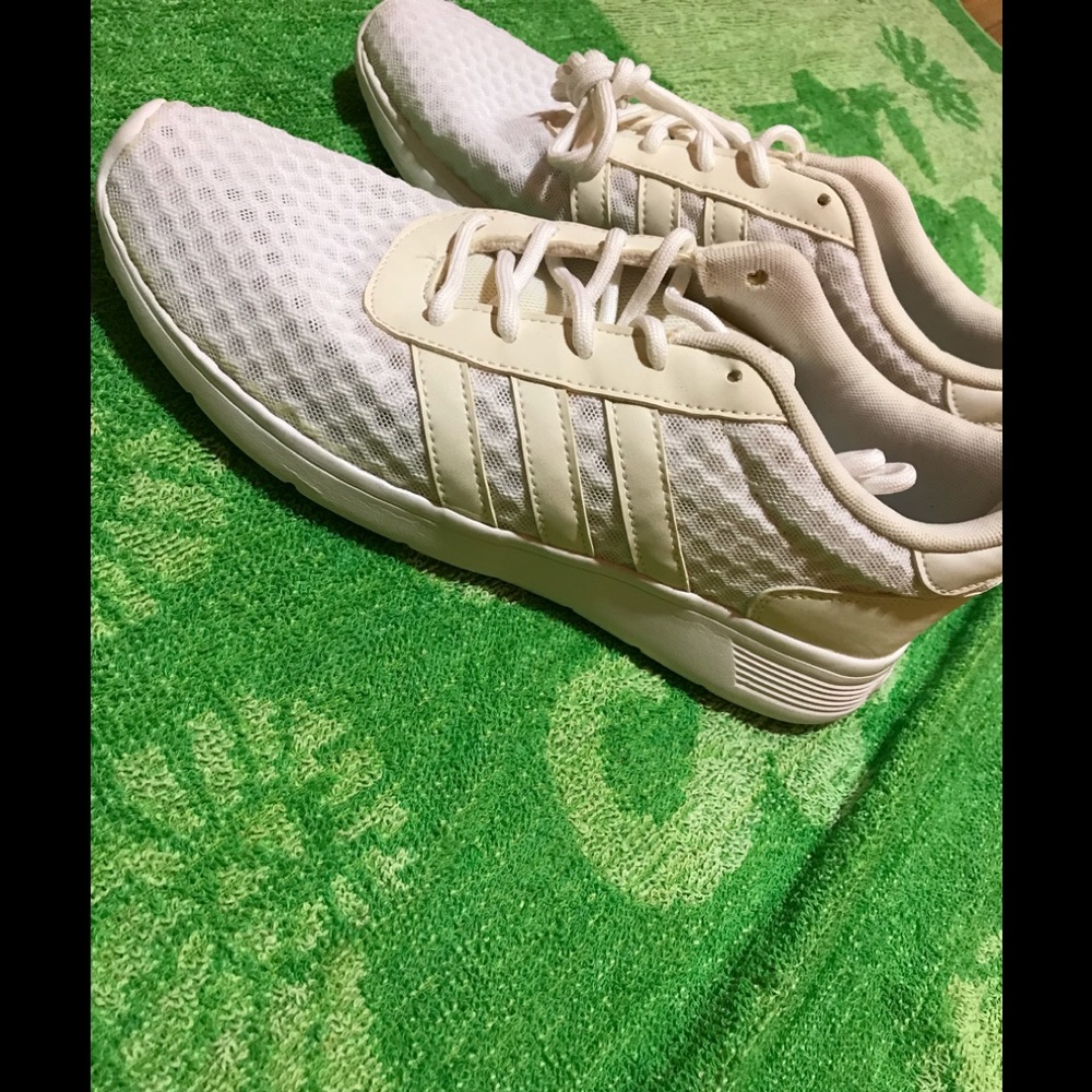 Adidas white sneakers